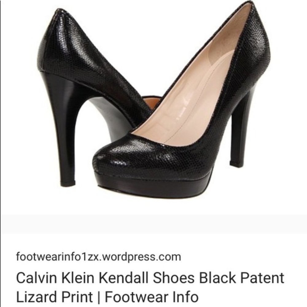 Calvin Klein Kendall Textured Print Pumps Size 8